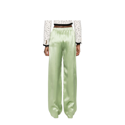 Silk Wide-Leg Trousers