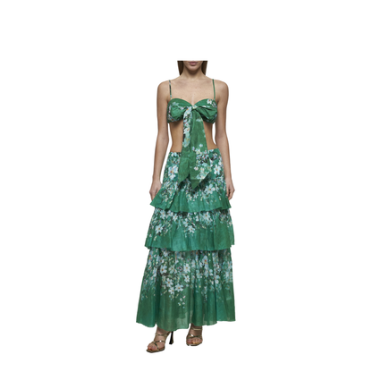Draped Bow Tops Green