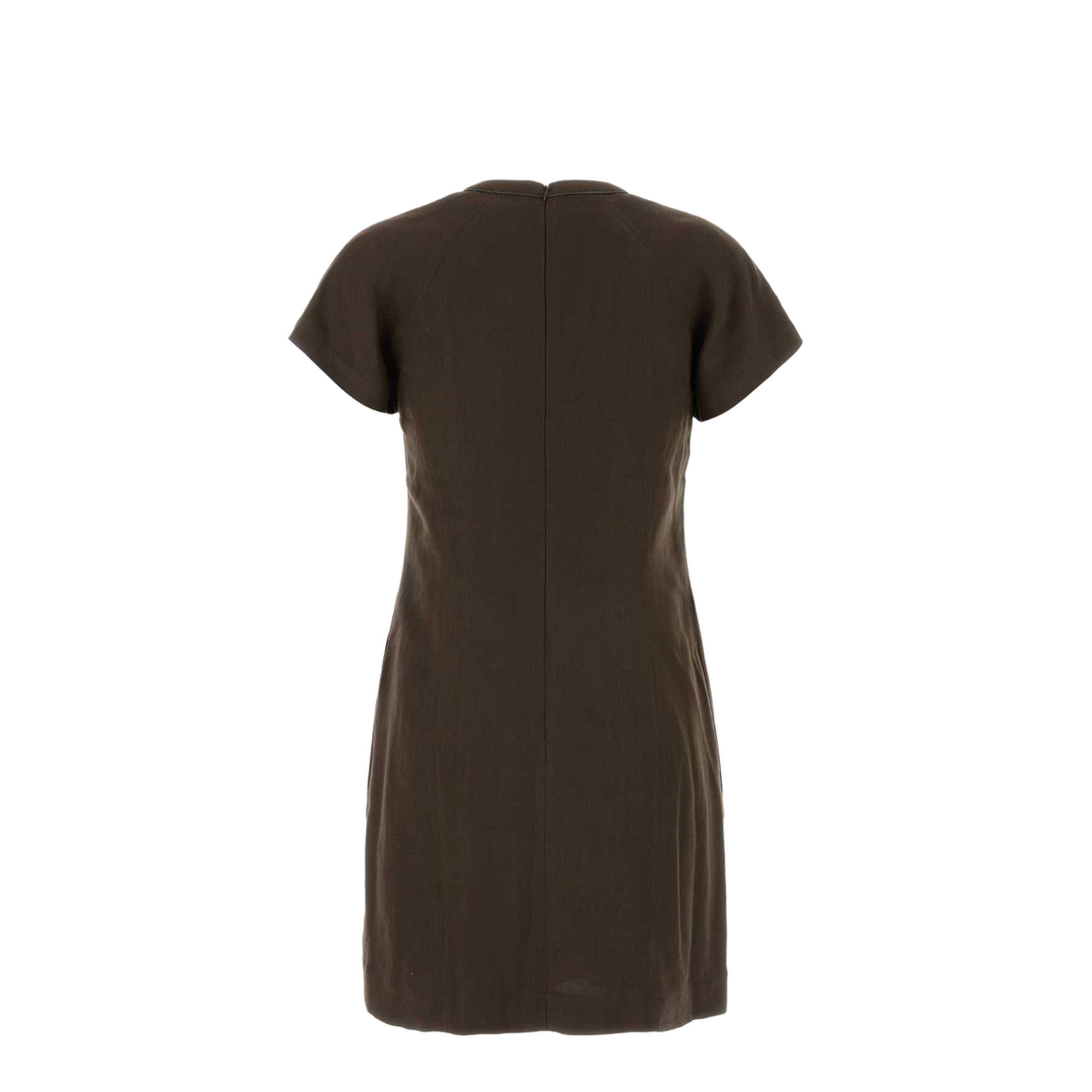 MAYFEYR - Brunello Cucinelli - Brown Viscose Blend Dress - MH126AFR72C8705
