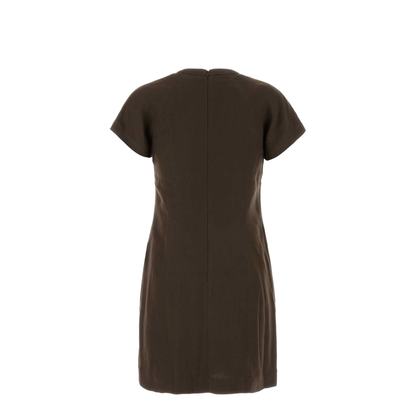 MAYFEYR - Brunello Cucinelli - Brown Viscose Blend Dress - MH126AFR72C8705