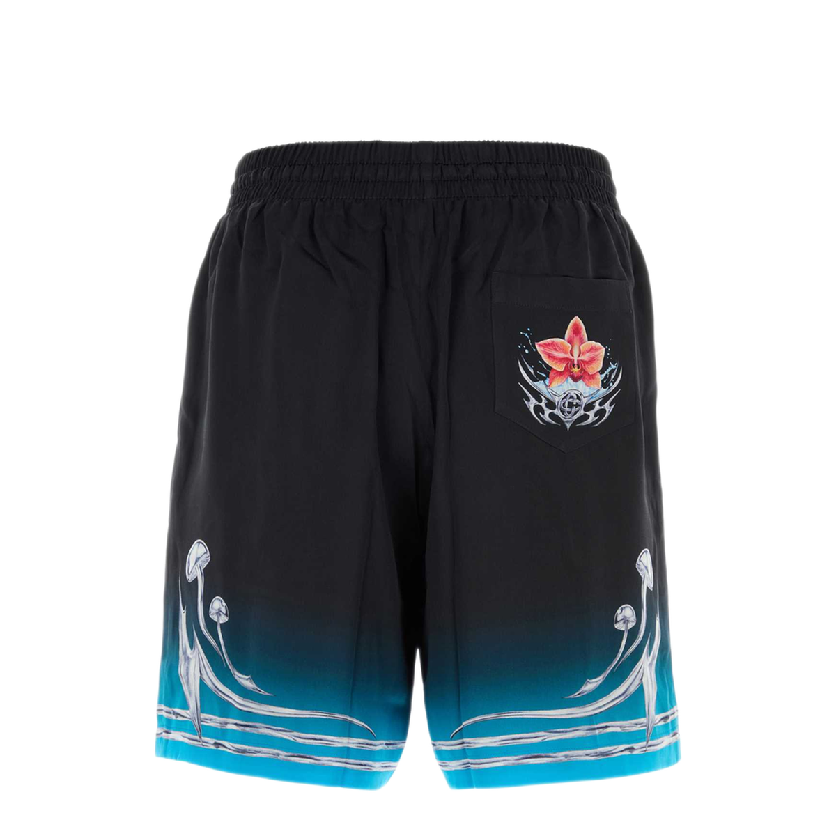 MAYFEYR - Casablanca - Printed Satin Bermuda Shorts - MAW25TR01204BLADES