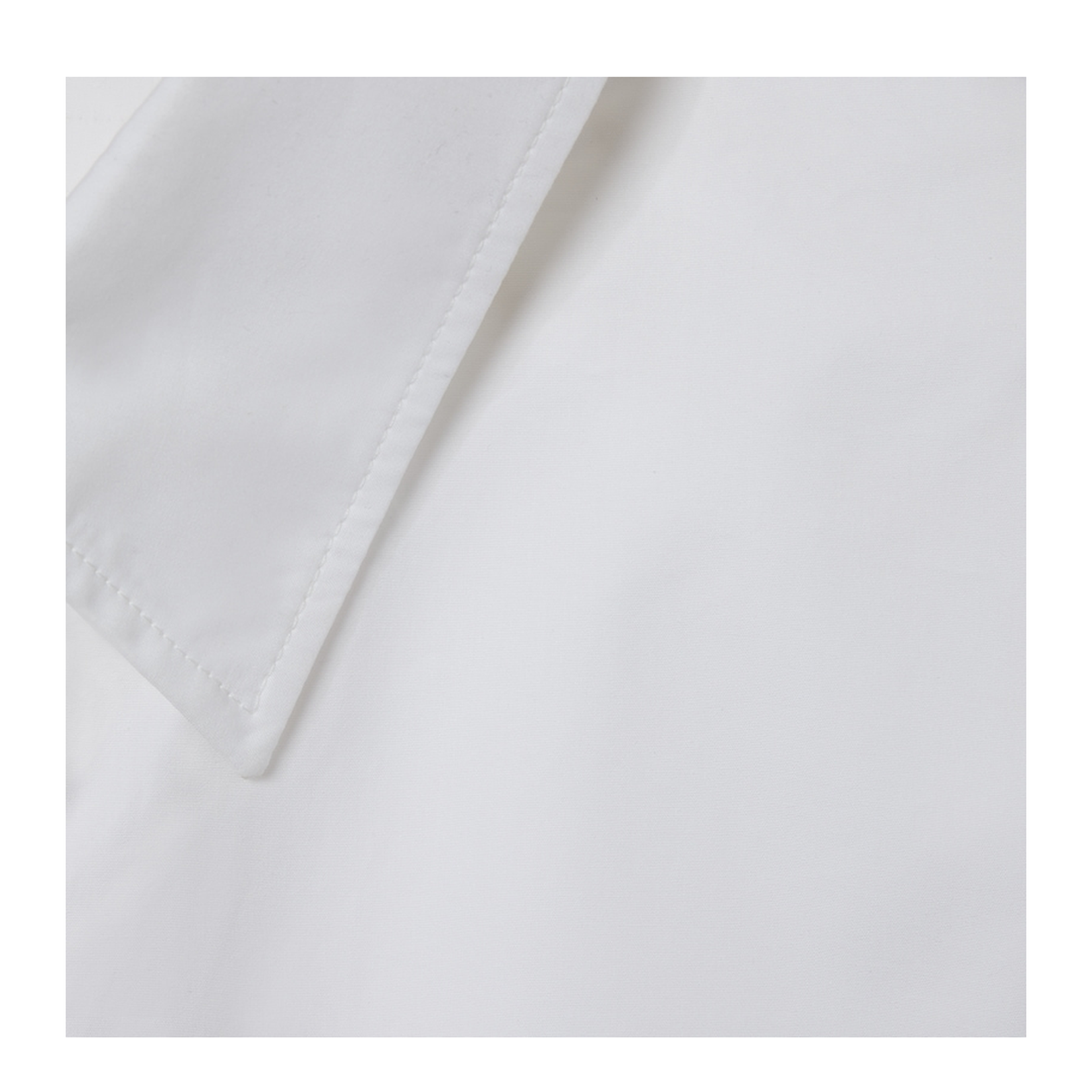 Heavy Cotton Poplin Shirt in White