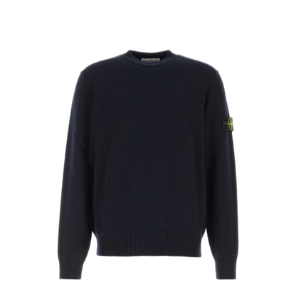 MAYFEYR - Stone Island - Crew Neck Wool Sweater Navy Blue - L2S155100011S01C4V0020