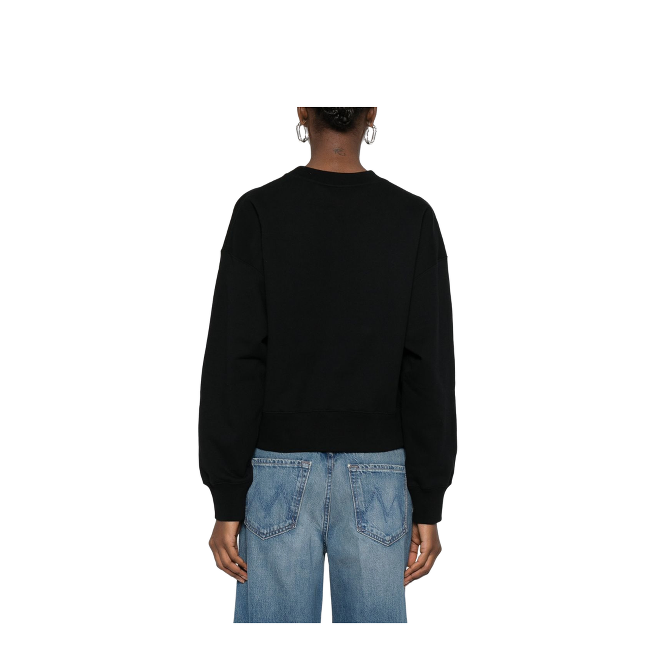 Long Sleeve Crew-Neck Boxy Sweater