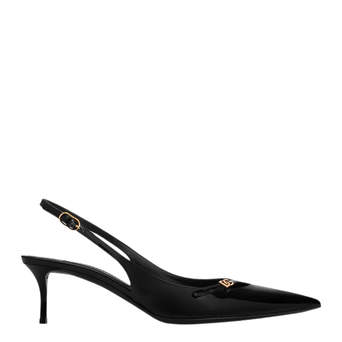 Black Leather Pumps