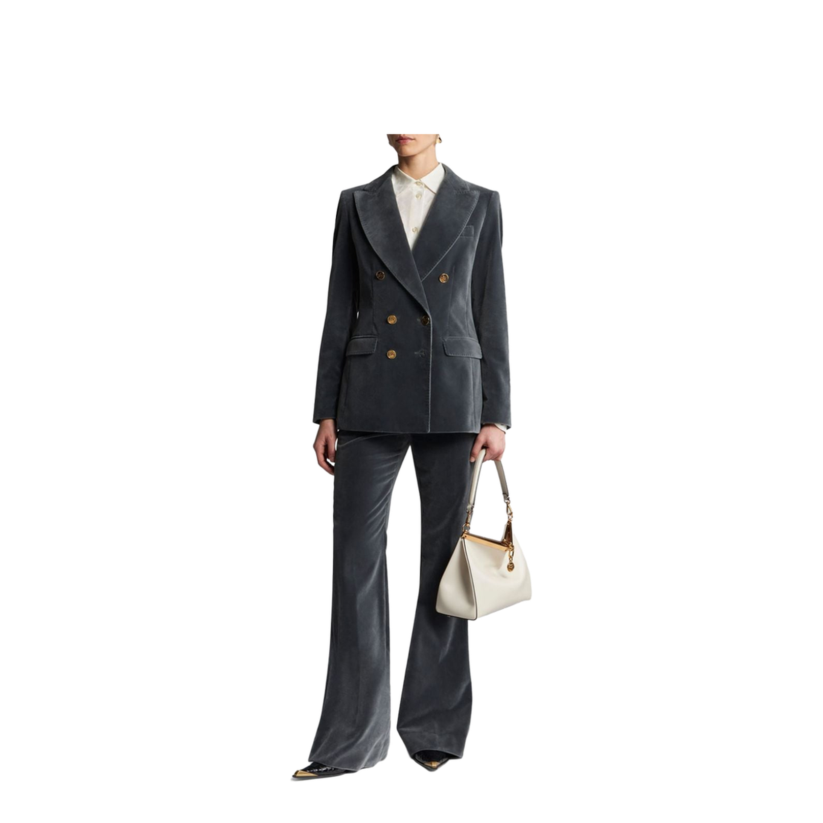 Velvet Flared Trousers