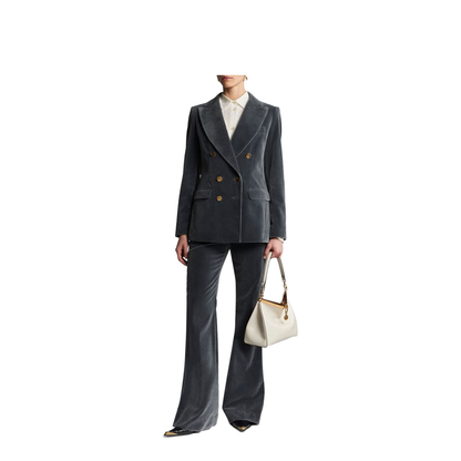 Velvet Flared Trousers