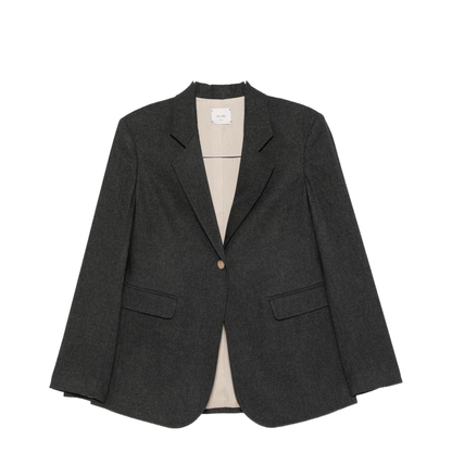 Flannel Single-Breasted Jacket