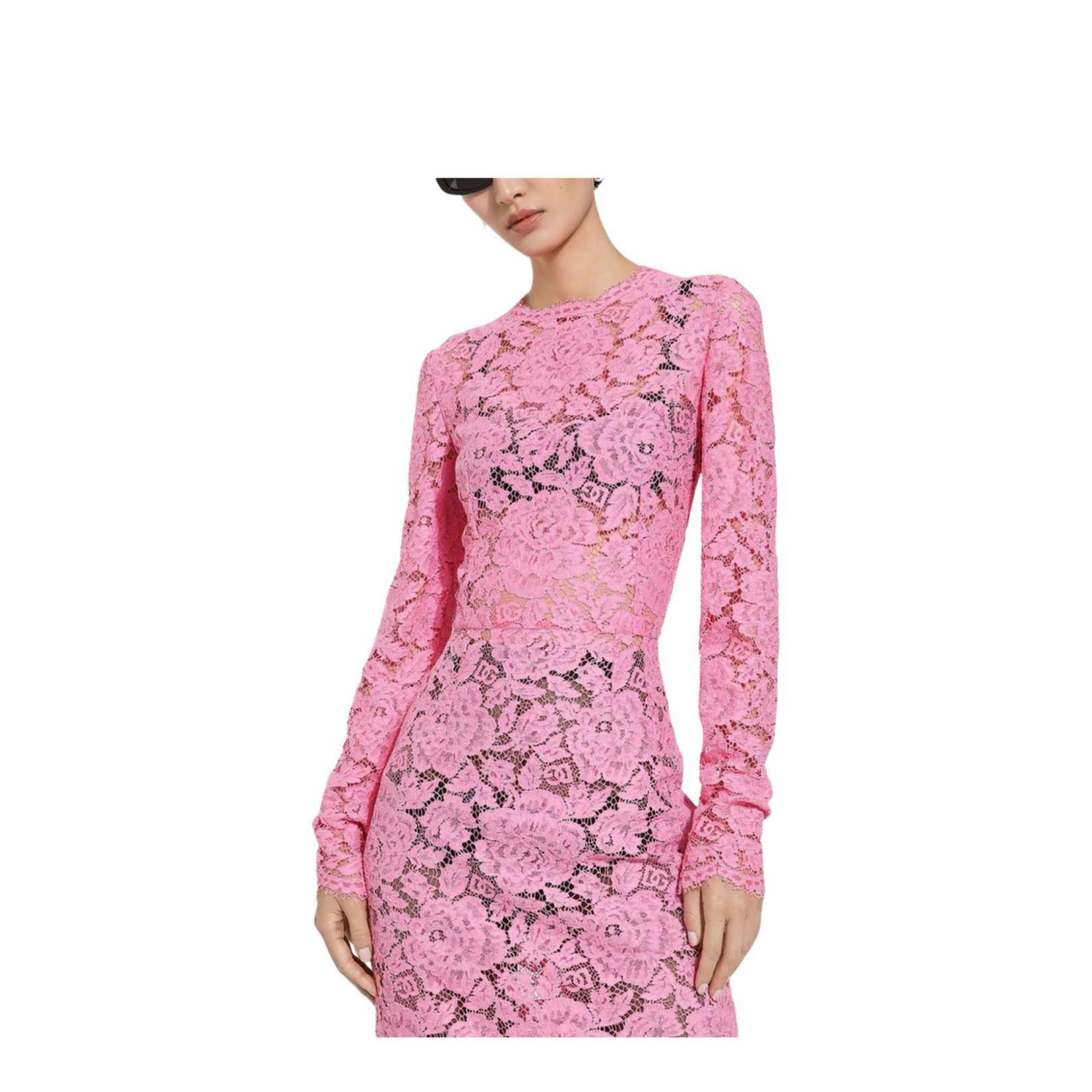 Floral Cordonetto Lace Sheath Dress