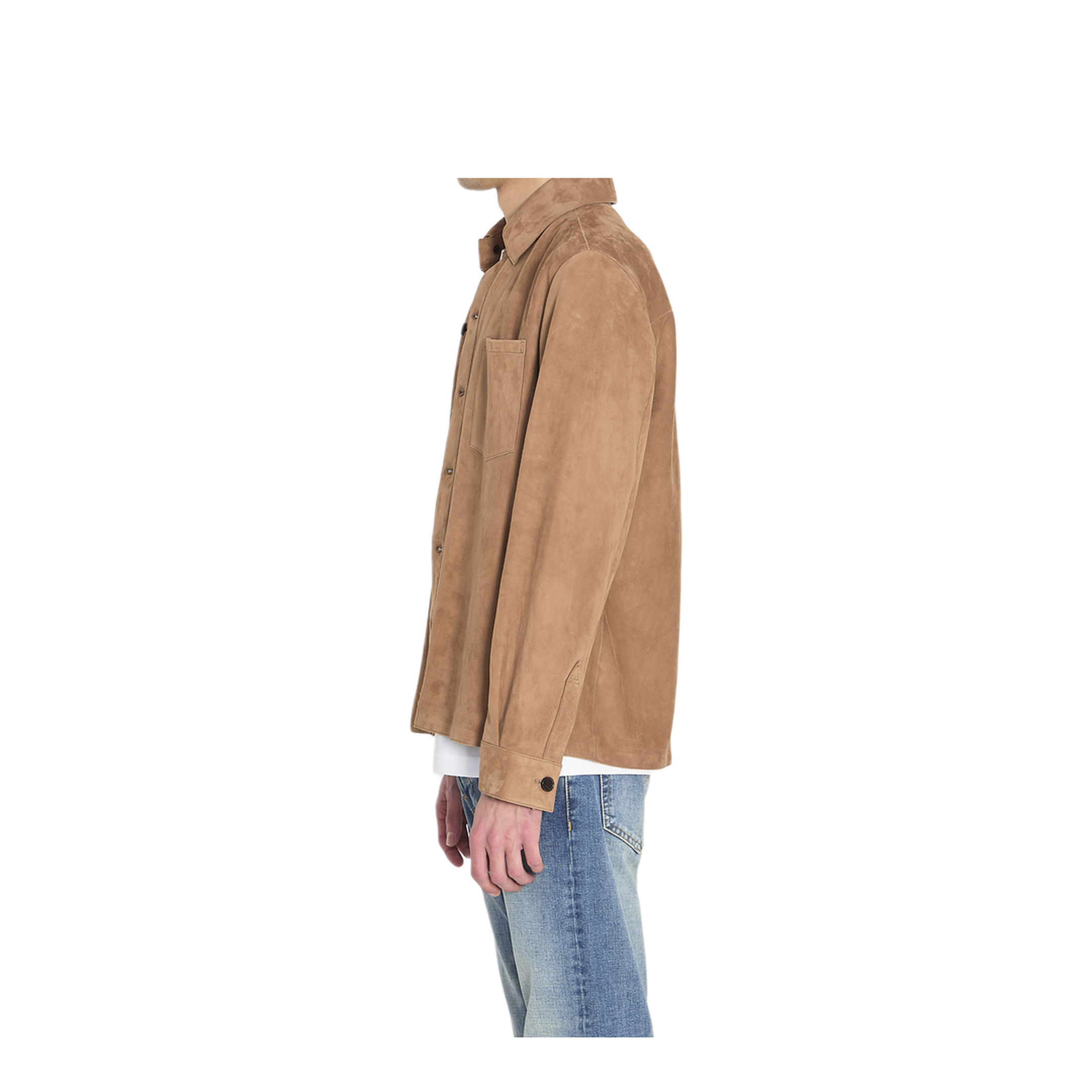 MAYFEYR - Arma - Overshirt In Suede Leather - 001G261003MOCHA