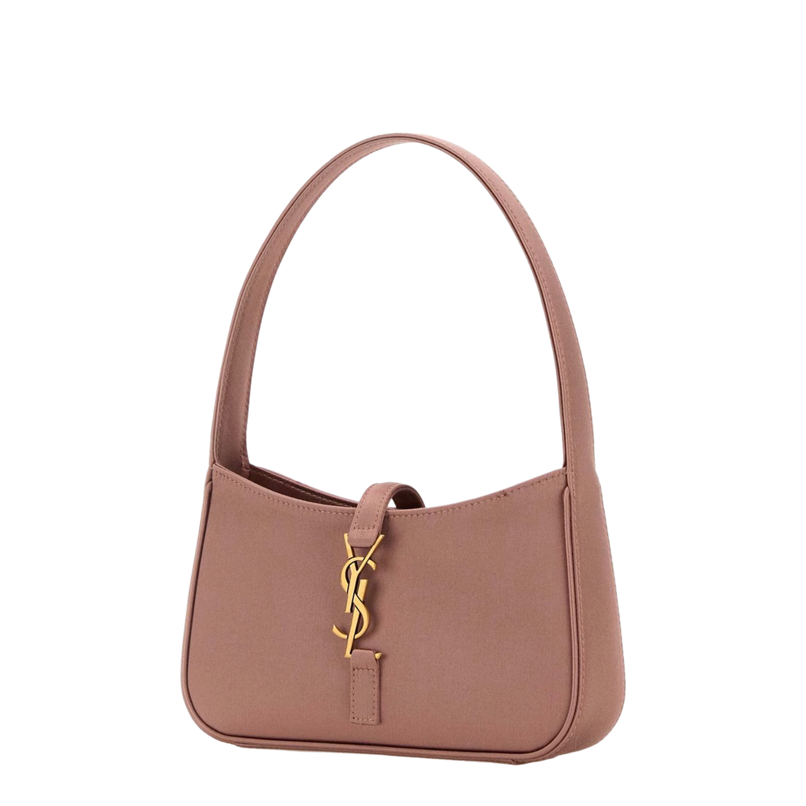 Jamie Mini Satin Shoulder Bags - Pastel Pink