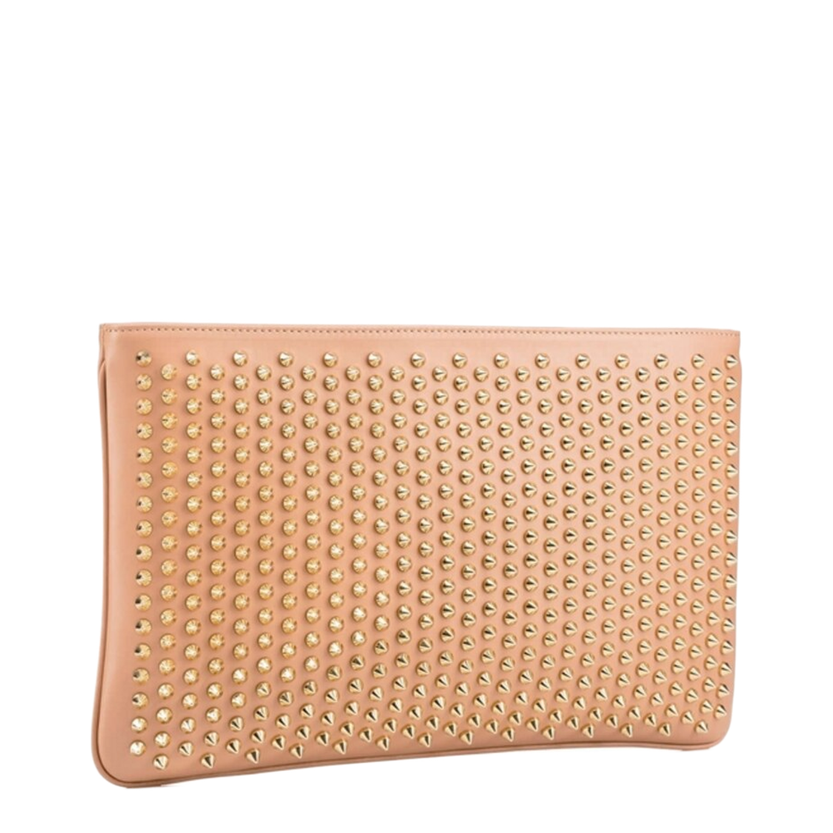 Nude Studded Shoulder Bag