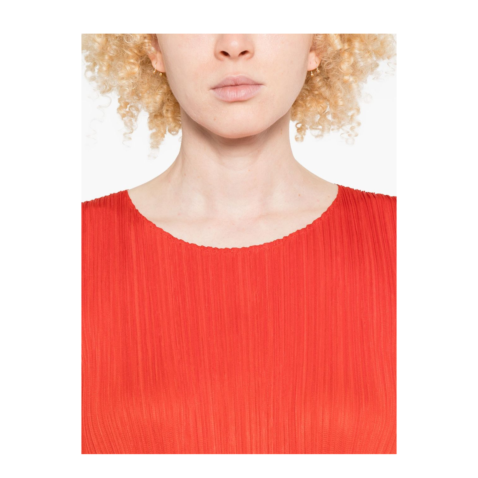 Pleated Midi Dress