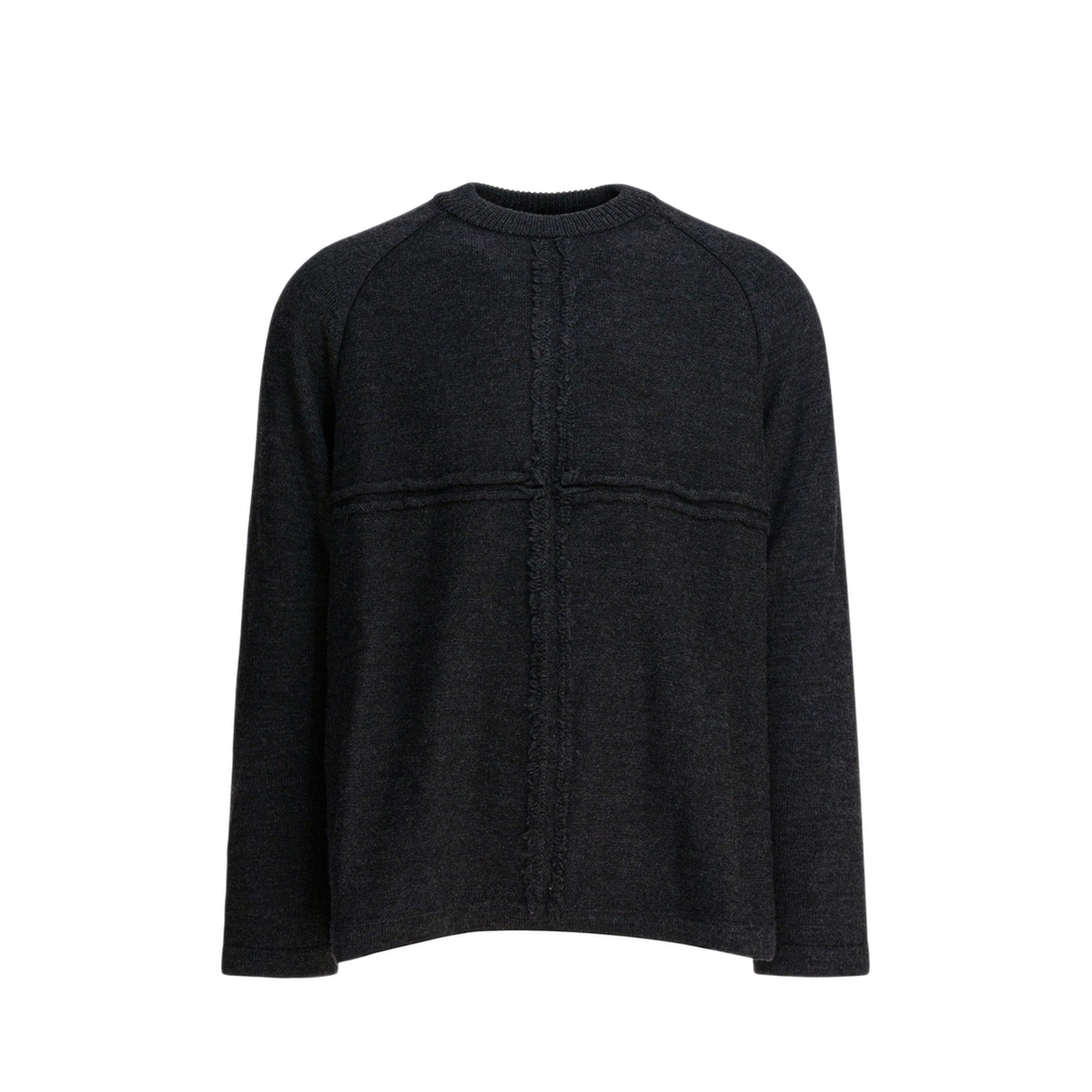 MAYFEYR - Comme Des Garçons Homme - Wool Crewneck Sweater - HPN006W252TOPGREY