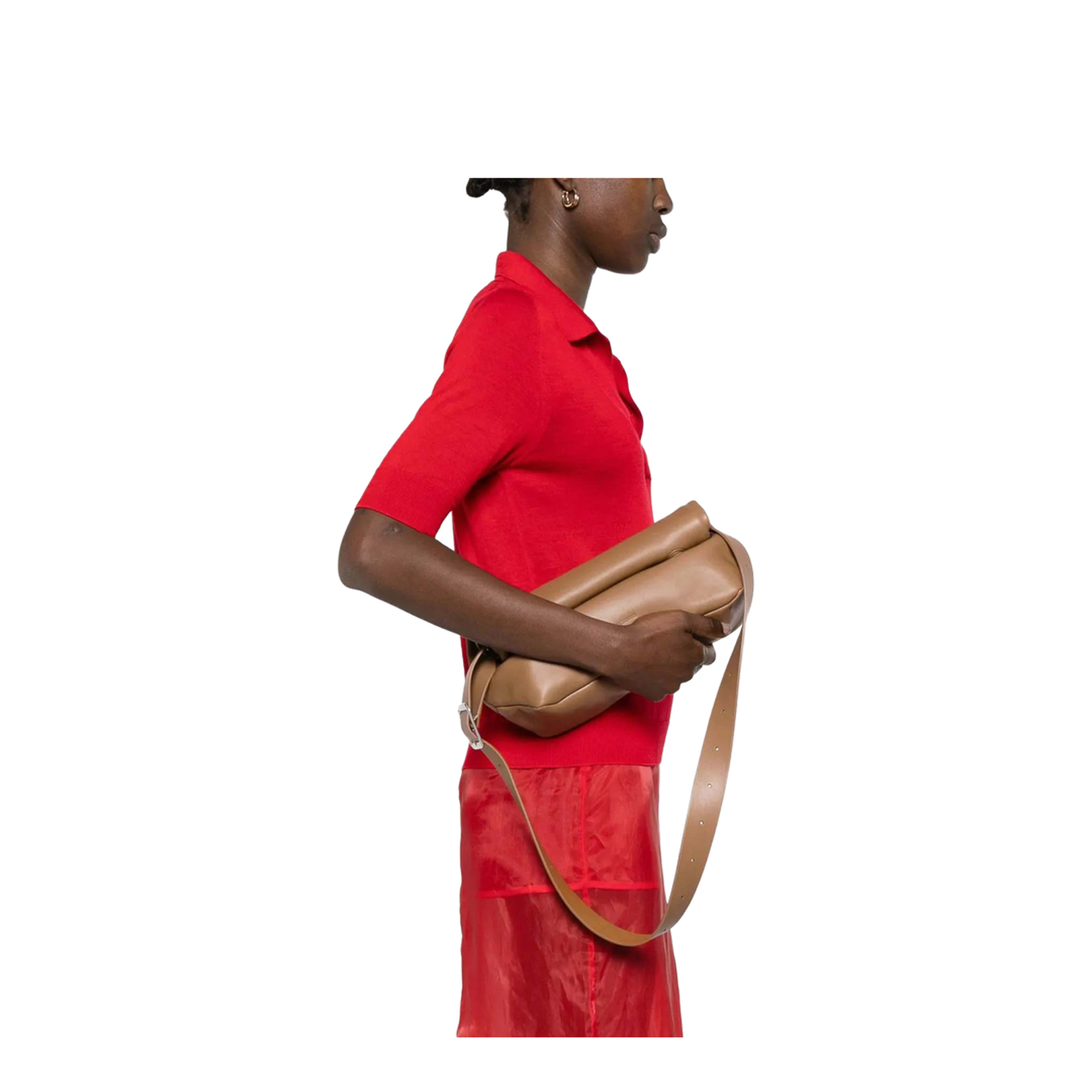 Rollup Small Square Belt Crossbody