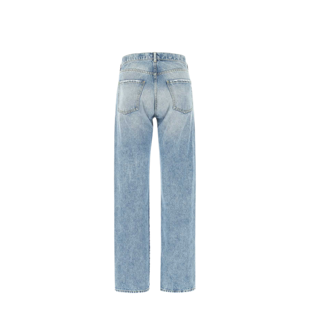 Blue Jeans with Contrast Pockets