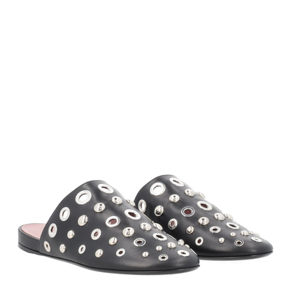 MAYFEYR - PREMIATA - Leather Slipper With Studs - M7329GOTEBNERO