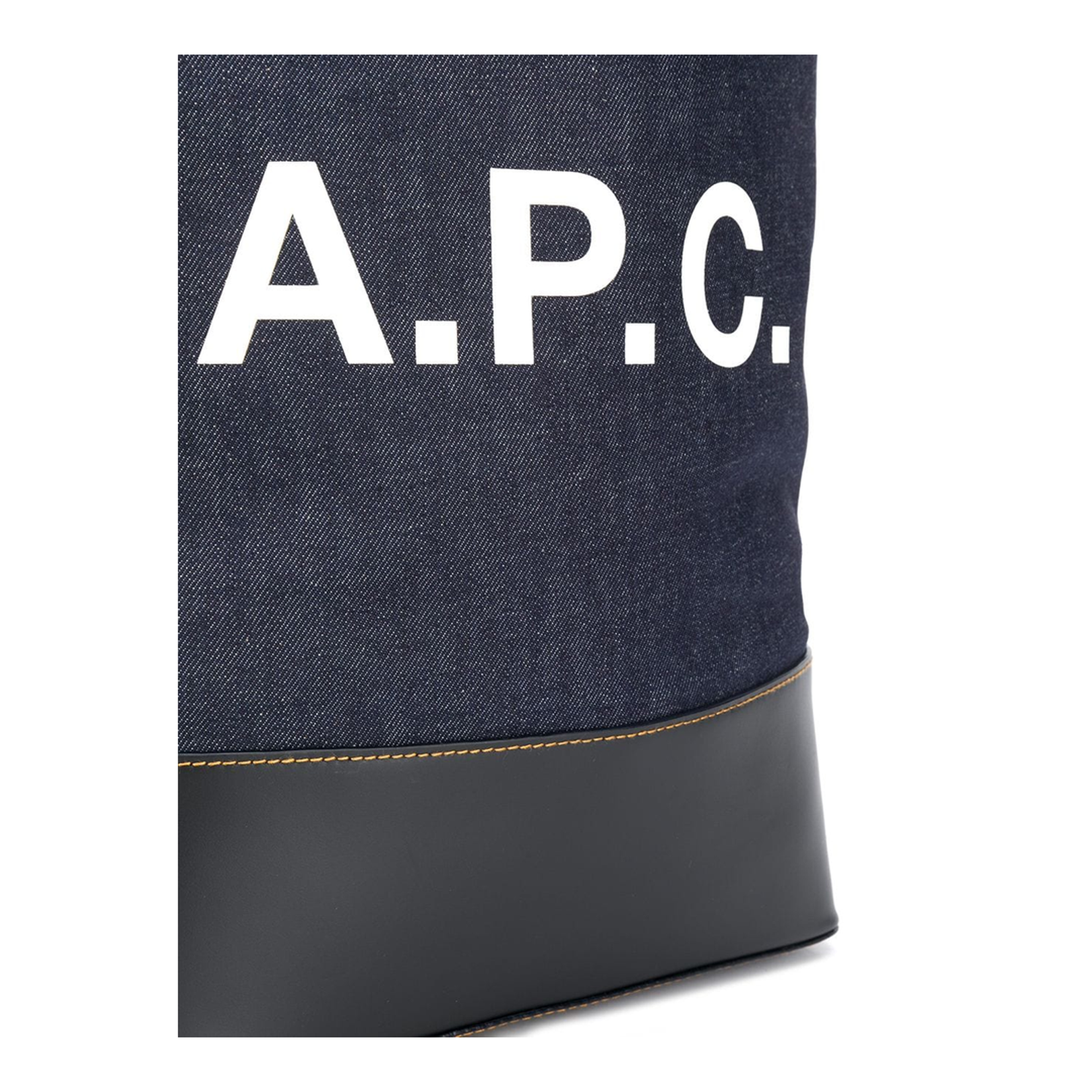 Logo Print Denim Tote