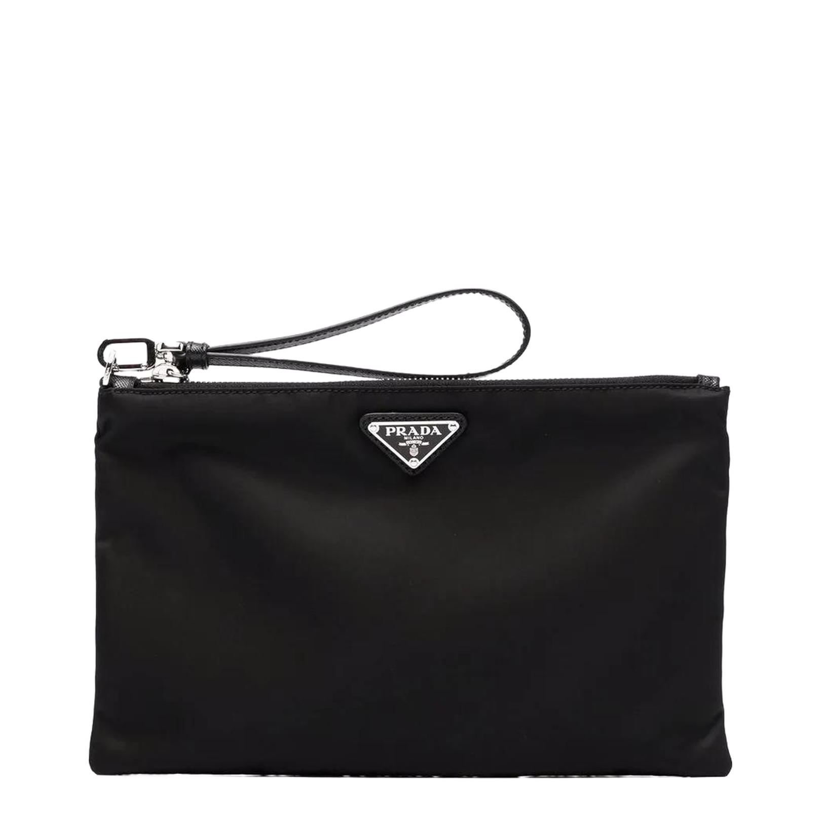 Common Triangle Logo Nylon Strap Clutch