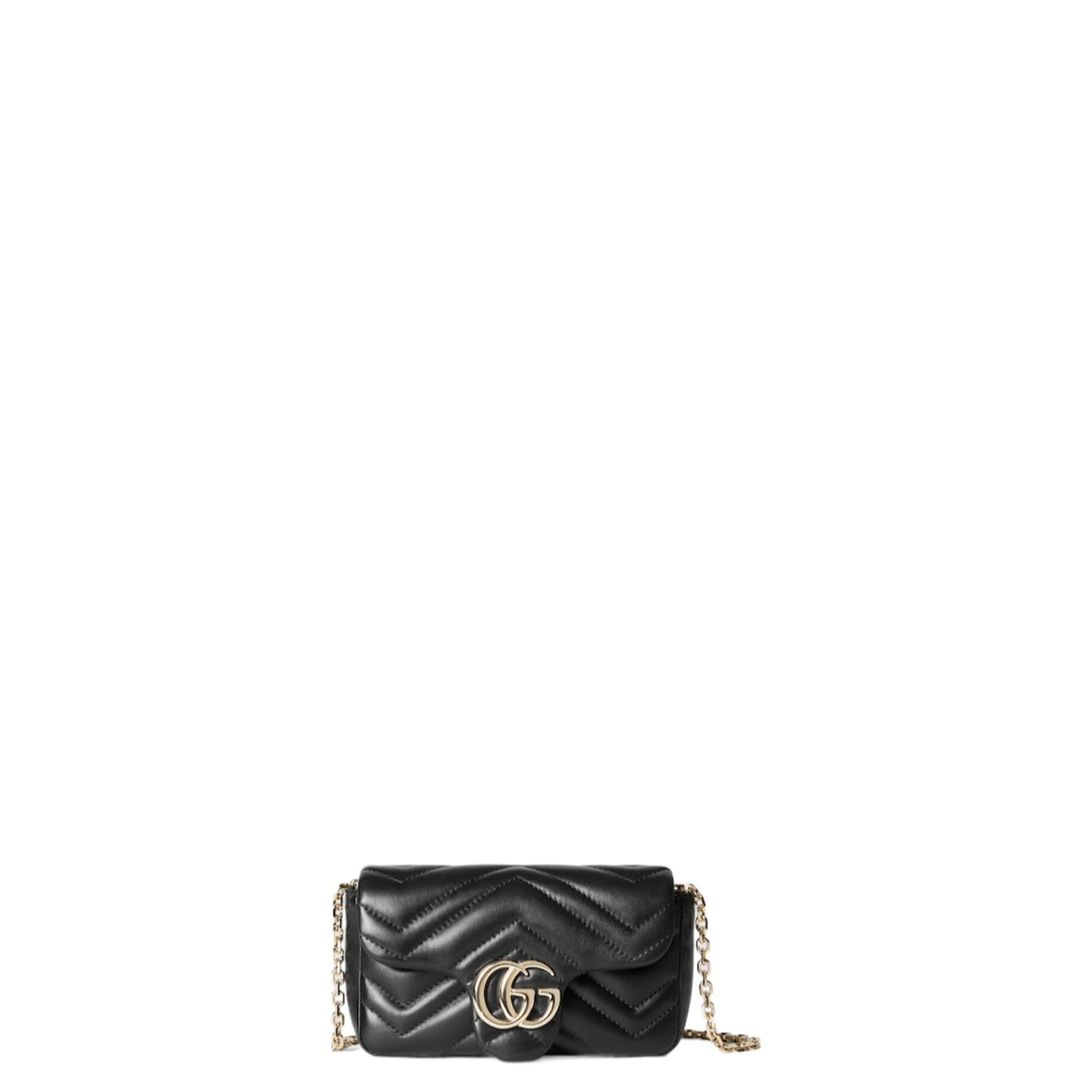 Marmont Mini Shoulder Bag in Black Leather