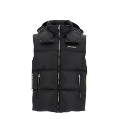 Palm Angels sleeveless down jacket with contrasting