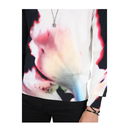 Jersey with Solarised Flower Print