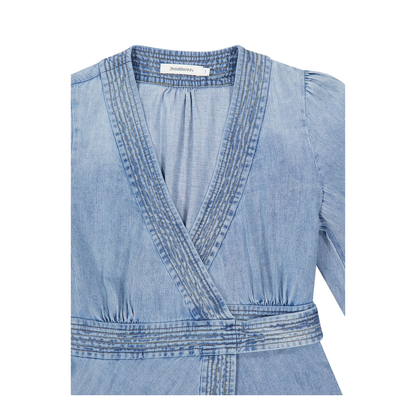 MAYFEYR - Zimmermann - Indra Denim Wrap Midi Dress - 7266DSS262SKYLK