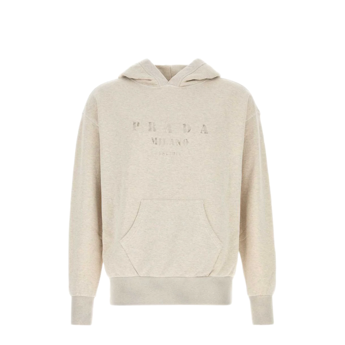 MAYFEYR - Prada - Melange Sand Cotton Sweatshirt - UJL38CSOOO17IPF0018