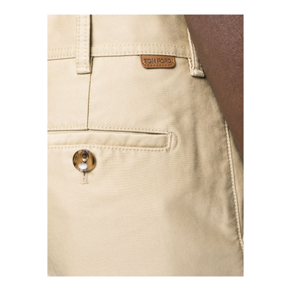 Beige Cotton Trousers