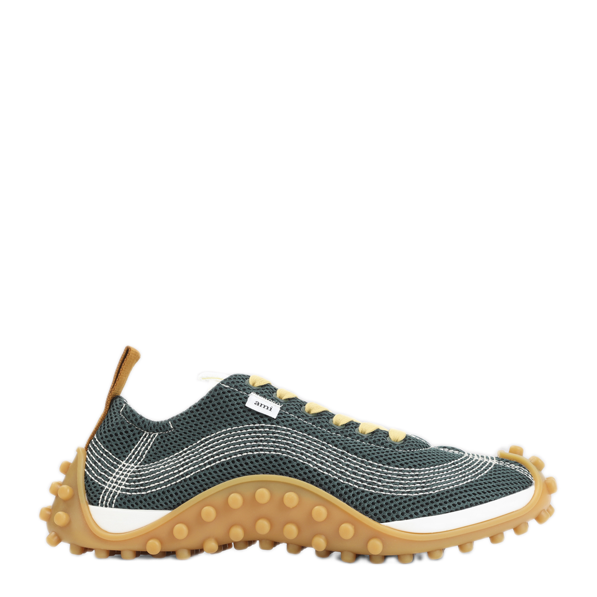 MAYFEYR - Ami Paris - Bottle Green Cumin Running Sneakers - USN505AW0003A368