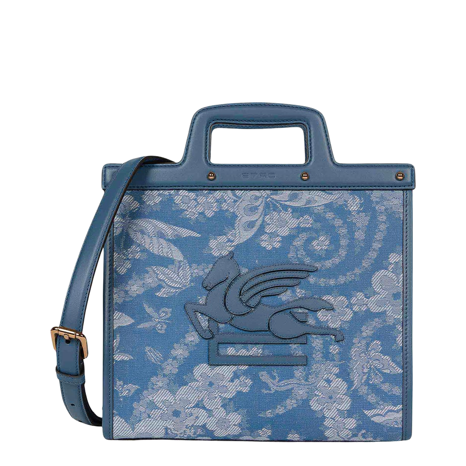 Medium Floral Denim Love Trotter Bag