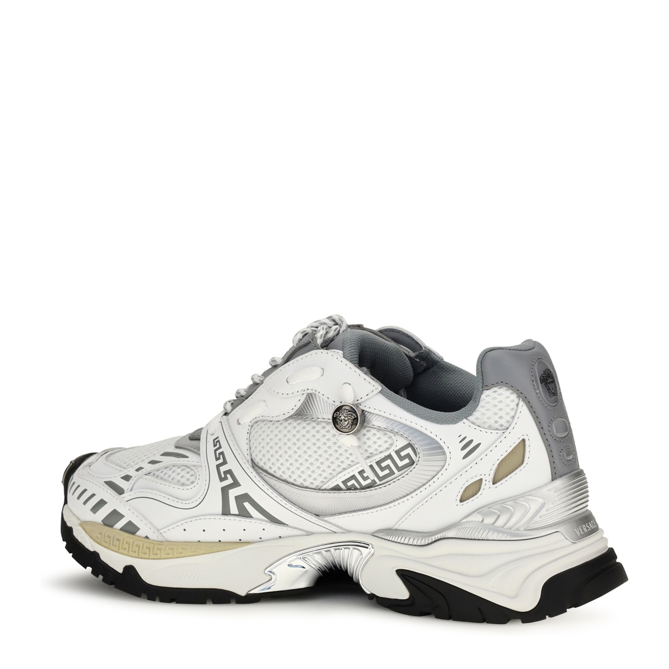 MAYFEYR - Versace - Icaro Sneakers In Fabric Mesh And Leather - 10261881A19106