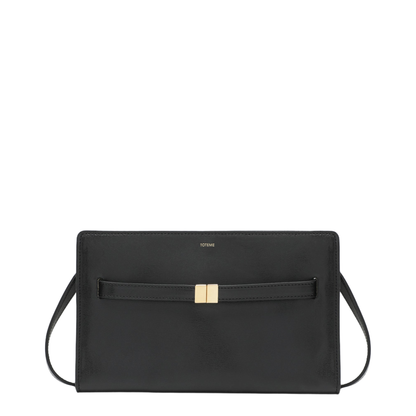 MAYFEYR - Toteme - Crossbody Bag With Belt Detail In Black Pebbled Leather - 261-WAM0052LE0025001