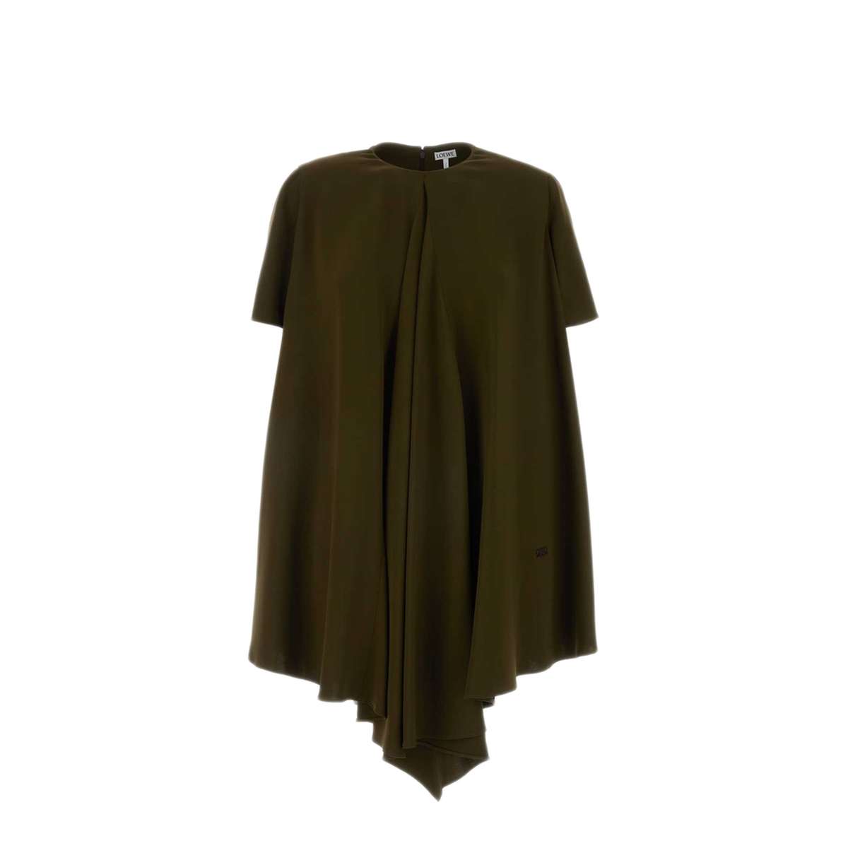 MAYFEYR - Loewe - Khaki Stretch Cady Mini Dress - S540Y09XVHKHAKIGREEN