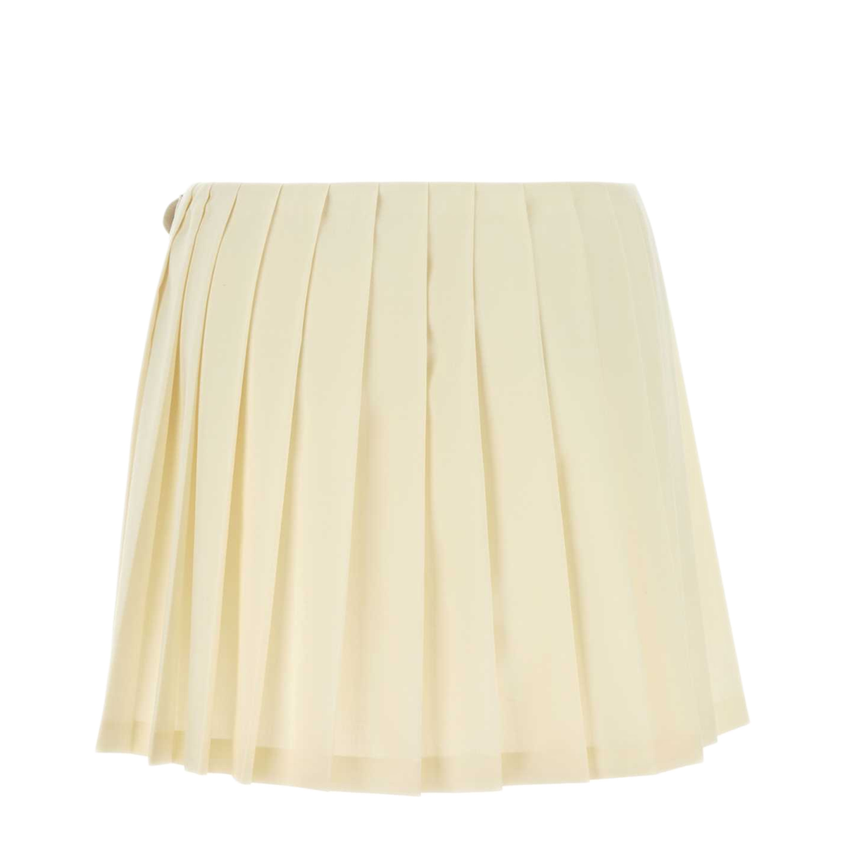 MAYFEYR - Miu Miu - Cream Canvas Mini Skirt - MG2350SOOO16DJF0018