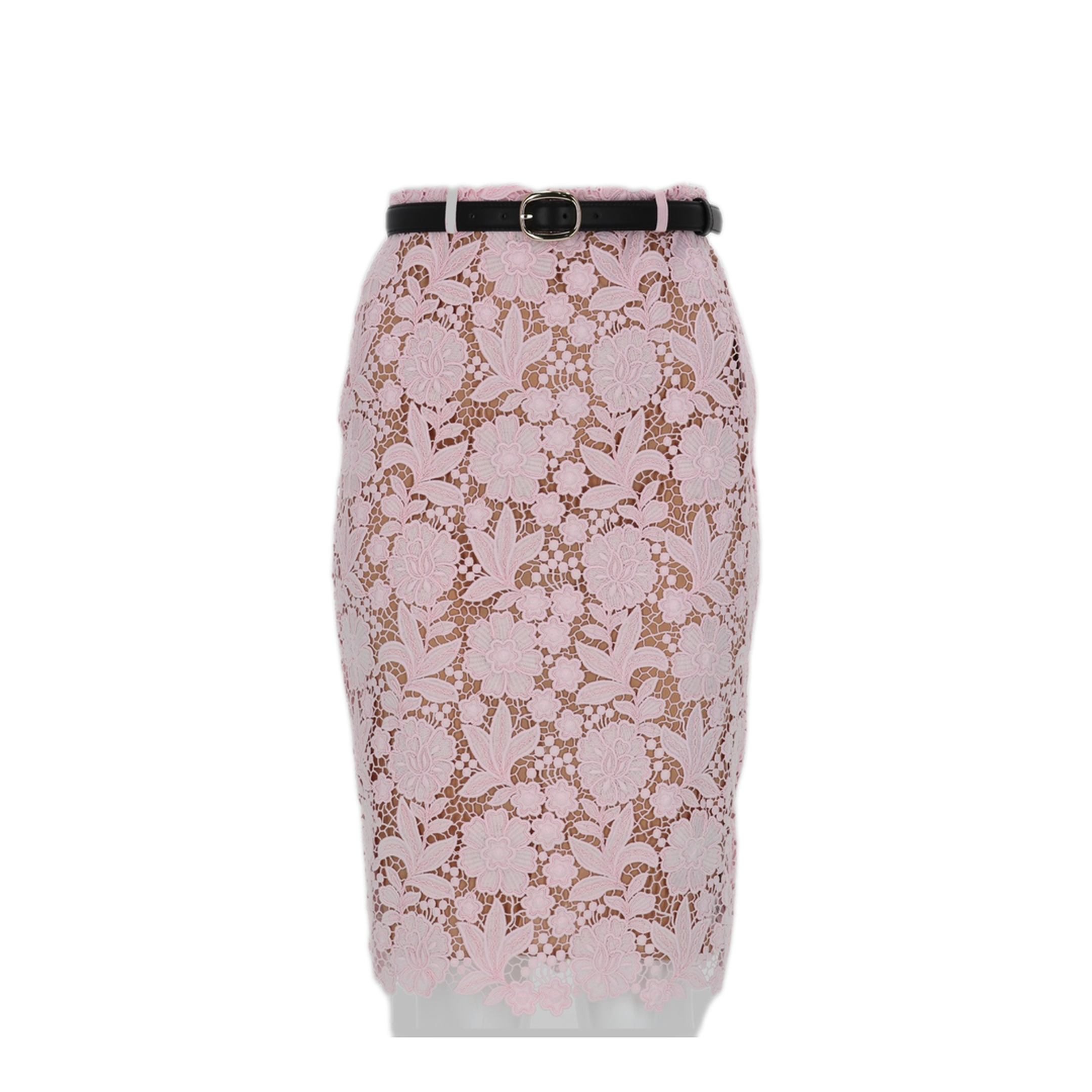 MAYFEYR - Self Portrait - Midi Skirt In Pink Lace - SS26182MSKPPINK