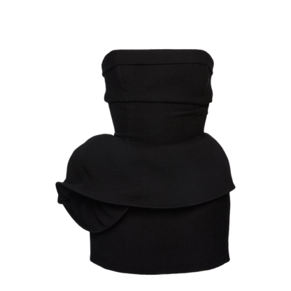 MAYFEYR - Magda Butrym - Mini Dress With Drape - 160426BLACK