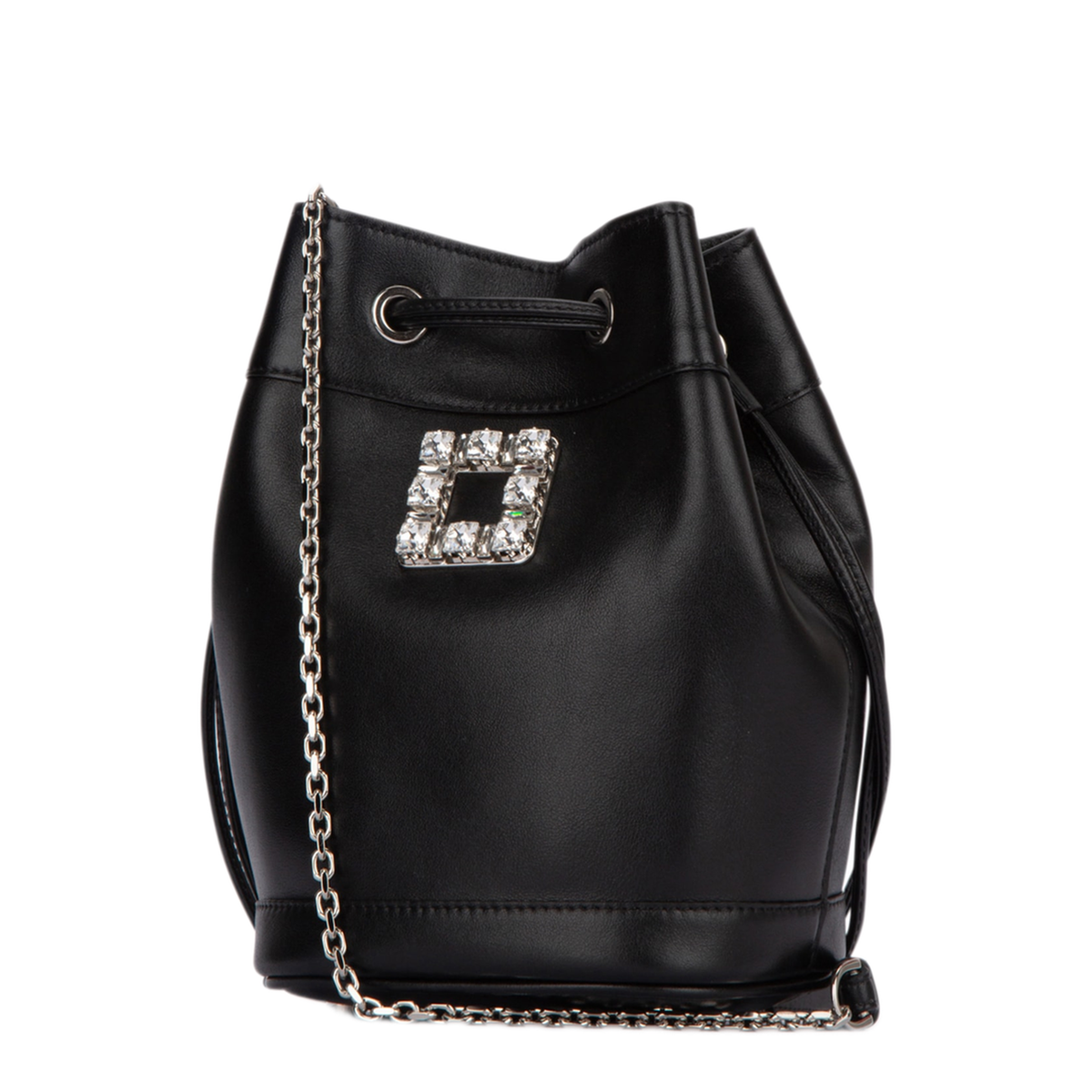 Mini Leather Très Vivier Bucket Bag