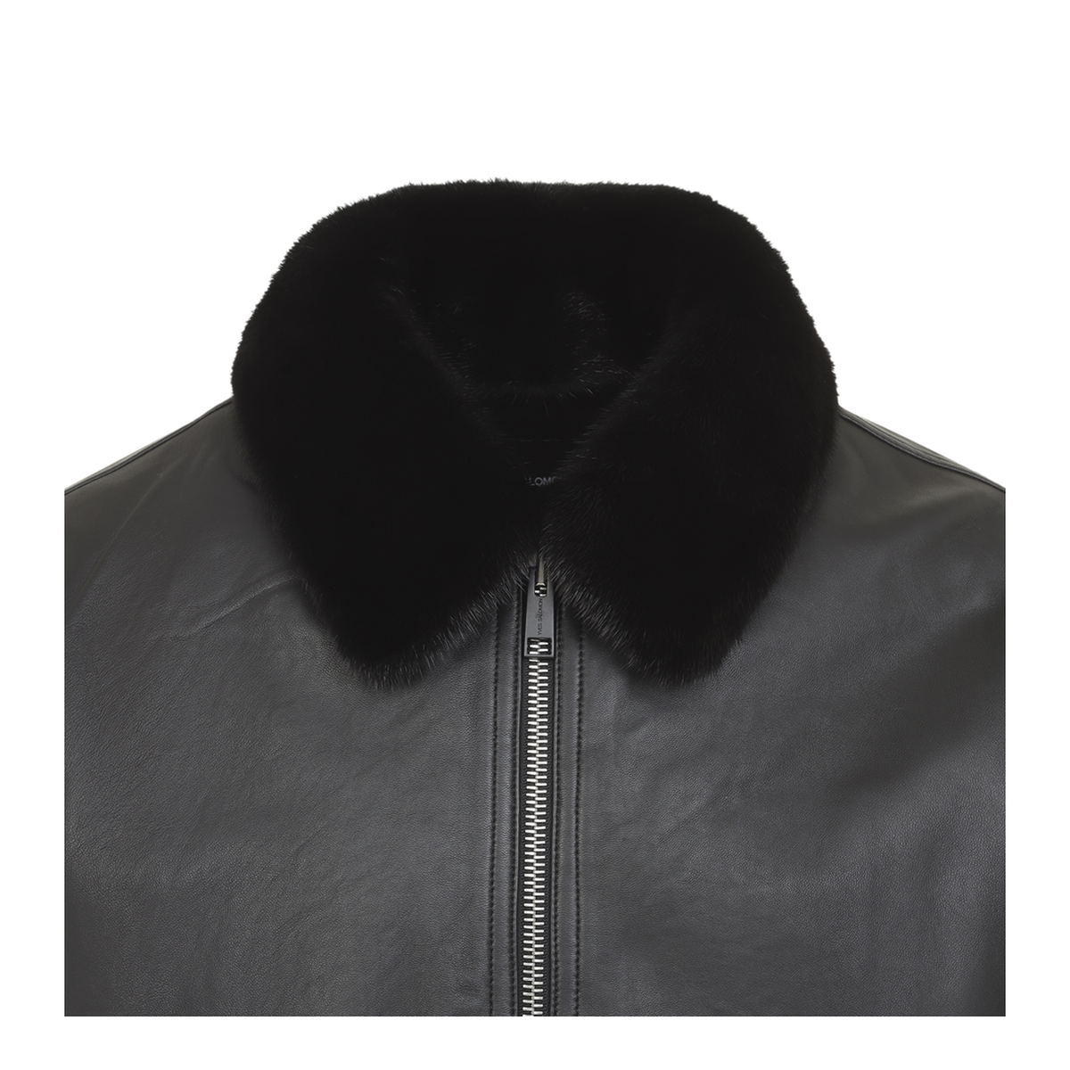 MAYFEYR - Yves Salomon - Black Lambskin Leather Jacket - 27WHV21265APXXC99