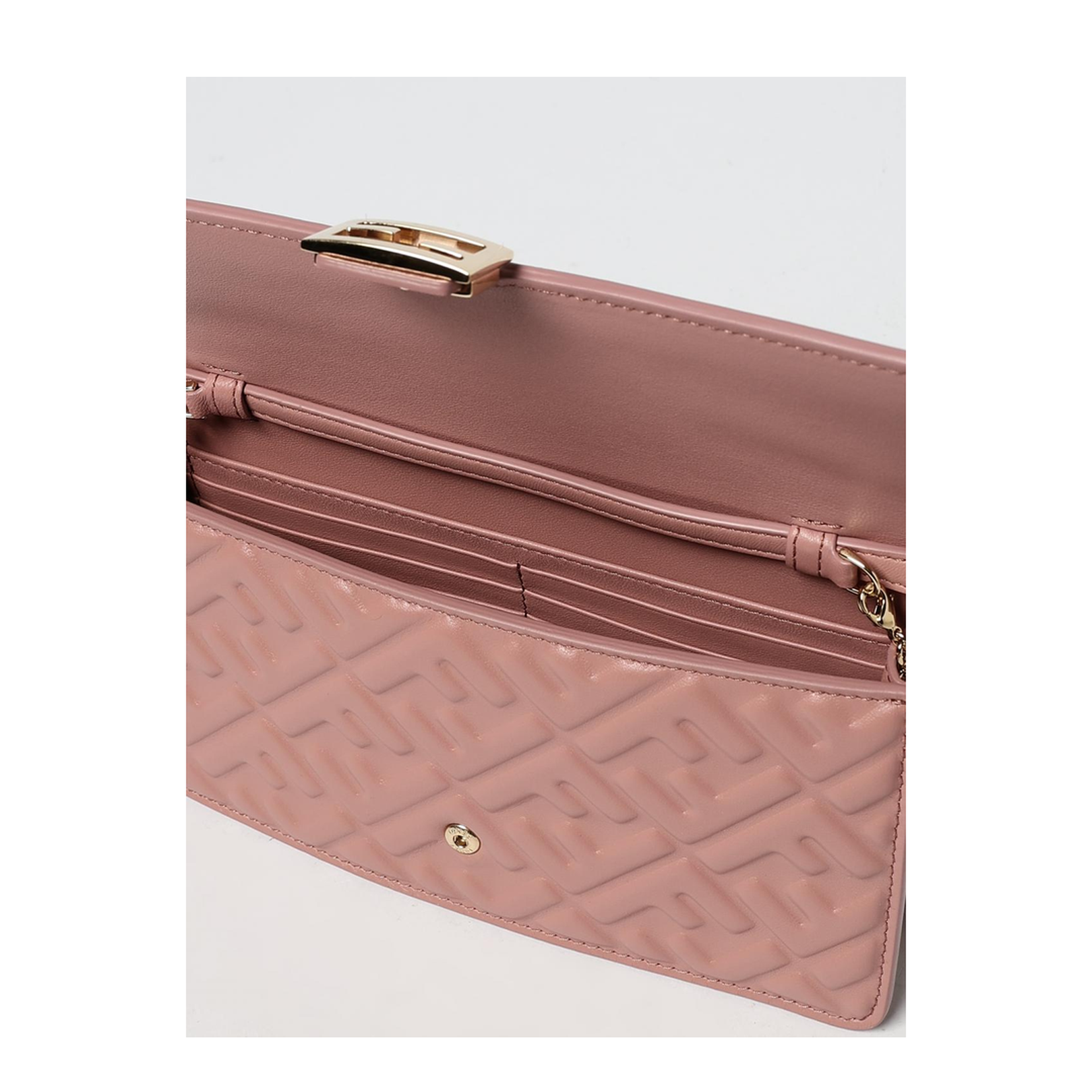Baguette Leather Shoulder Bags - Pink
