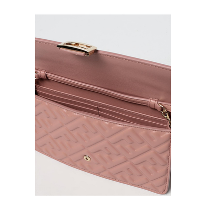 Baguette Leather Shoulder Bags - Pink