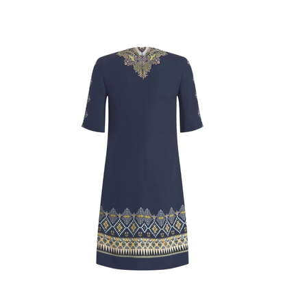 Geometric Pattern Tunic Dress