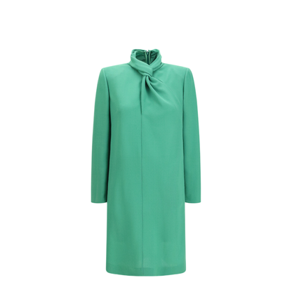 MAYFEYR - Valentino - Wool Dress With Knotted Neck - 9B0VALW2A6FIFM