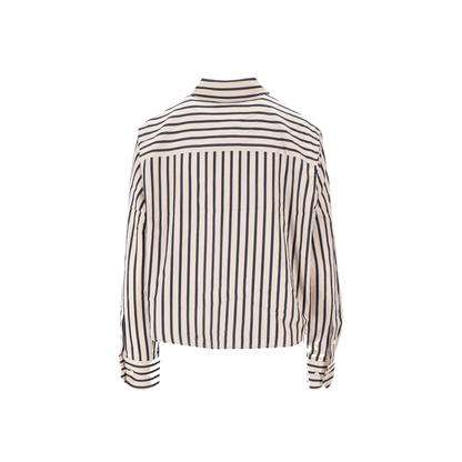 MAYFEYR - Anine Bing - Essie Cropped Shirt Maritime Stripe - A0712065STR13