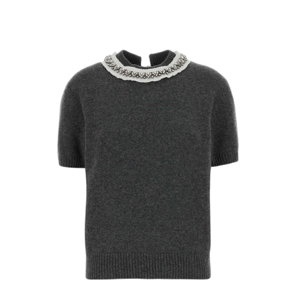 MAYFEYR - Prada - Dark Grey Wool Blend Sweater - P24G3SSOOO6556F0480