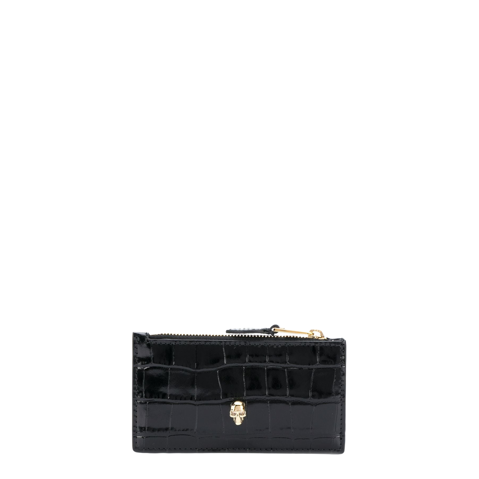 Skull Flat Zip Purse