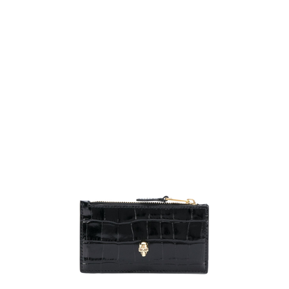 Skull Flat Zip Purse