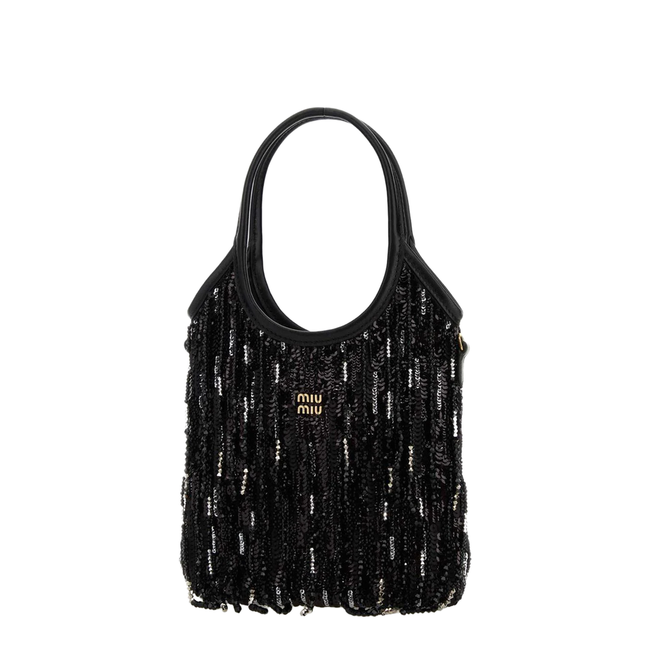 MAYFEYR - Miu Miu - Embellished Fabric Handbag - 5BA281VOWR2IGMF0002
