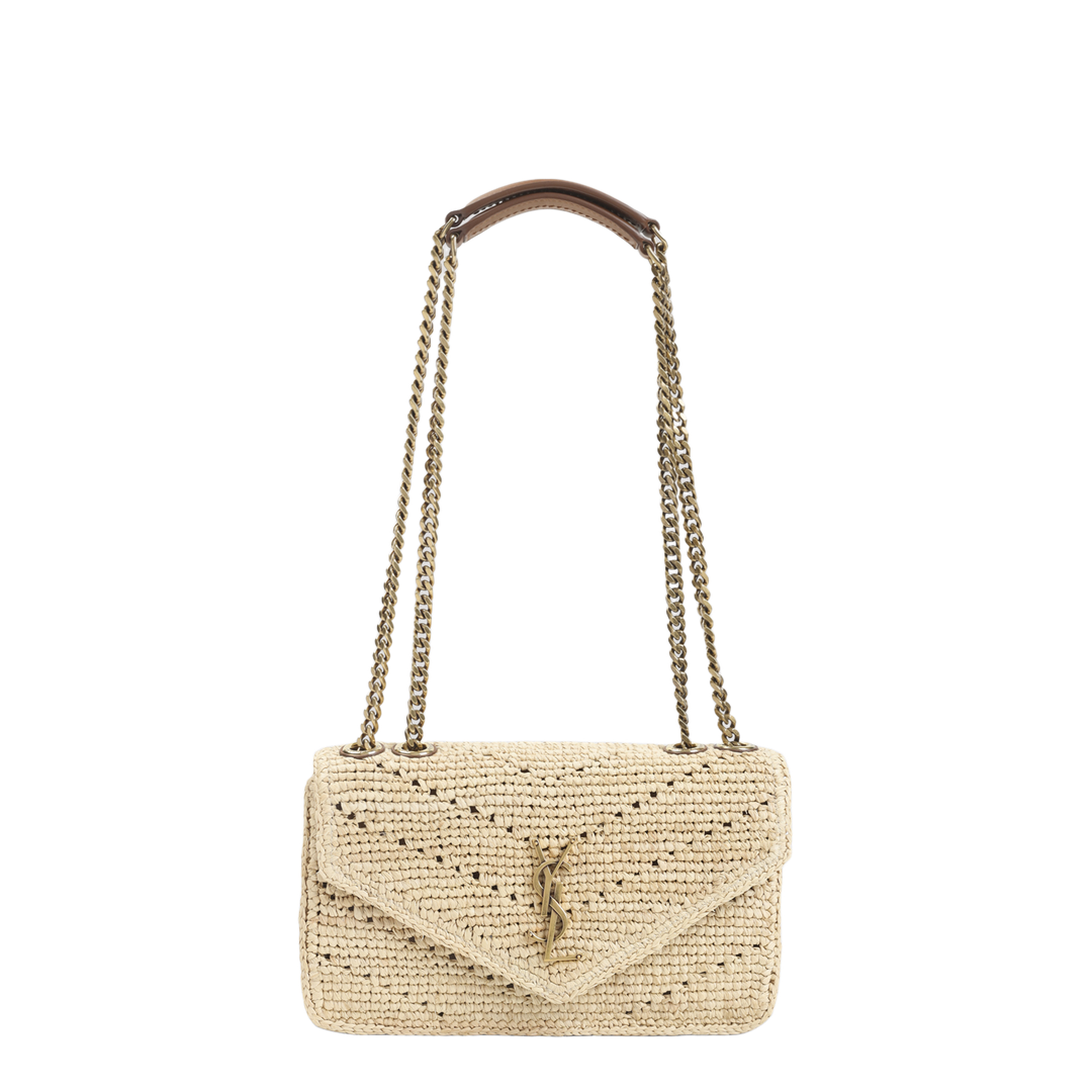 MAYFEYR - Saint Laurent - Crochet Raffia Chain Bag - 868579GAAFY2791