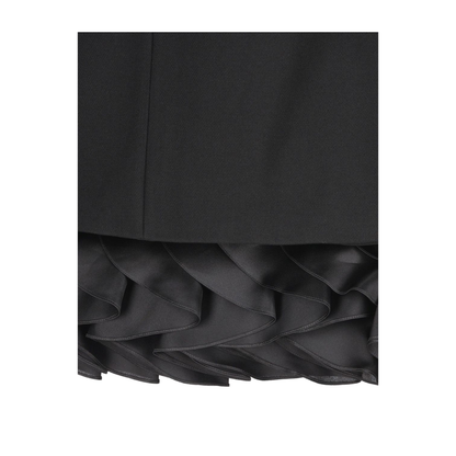 Bouquet Mini Dress in Gauffered Double Wool